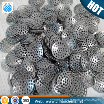 Reusable 10mm 15mm heavy duty metal smoking stainless steel concave pipe screen